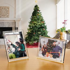 Cadres photo en <span class=keywords><strong>acrylique</strong></span>, cadres photo transparents avec support, cadre magnétique transparent flottant, cadeau pour la décoration de bureau à domicile - Product Image 5