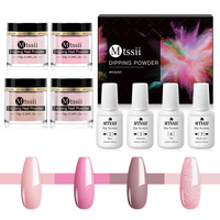 Set di chiodi in polvere per immersione acrilica Gel sfuso trasparente sistema di attivazione Base Oem Kit di polvere per immersione per unghie Private Label