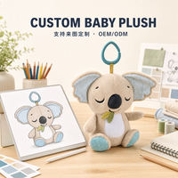 Peluche musicale portable Koala avec bruit blanc et musique pour nouveau-nés, jouet de confort doux unisexe pour bébé, cadeau en gros