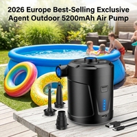 OEM Hiking 5200mAh Portable Air Pump with Fast Inflating/Deflating Rechargeable Pump Kid Paddling Pool Swimming Pool Airbed