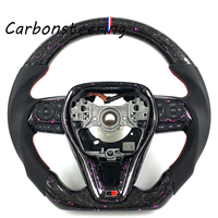 Volant en fibre de carbone forgé sur mesure pour Toyota Corolla E210 RAV4 Levin GR Sport 2019+ Performance Racing Ajustement OEM Intérieur