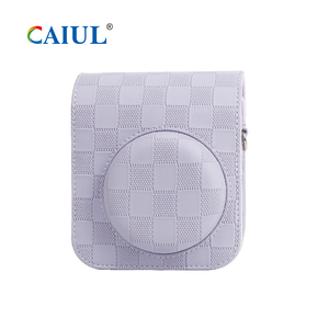 กระเป๋าใส่กล้องหนัง PU แบบวินเทจเคสป้องกันมินิน่ารักสำหรับกล้อง <span class=keywords><strong>Instax</strong></span> Mini11/12 DSLR - Product Image 5