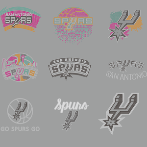 Spurs Basketball Hot Fix Custom Rhinestone Transfer Motif for DIY Shirt Heat <strong>Press</strong> Design - Product Image 2