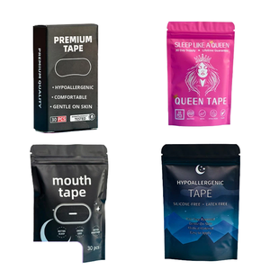 KOYO Anti pernapasan mulut, pita tidur kain katun elastis bersertifikasi CE desain Anti mendengkur tutup mulut, lubang pernapasan untuk - Product Image 1