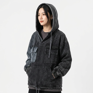Fly Fit International High Quality Winter Front Print Oversized <b>Lightweight</b> Casual Acid Wash Unisex <b>Hoodies</b> with Custom Logo - Product Image 5