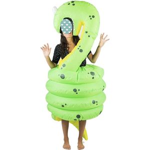 <span class=keywords><strong>Disfraz</strong></span> Inflable de <span class=keywords><strong>Serpiente</strong></span> Verde para <span class=keywords><strong>Halloween</strong></span>, <span class=keywords><strong>Disfraz</strong></span> de Mascota Inflable, Disfraces Inflables para Adultos y Niños, Cosplay - Product Image 1