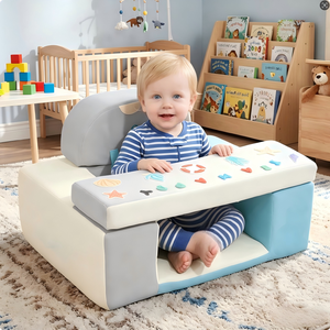 เก้าอี้เสริมกิจกรรมสำหรับเด็กเล็กพร้อมเบาะโฟมสำหรับโต๊ะอาหารหรือเก้าอี้  หมอนรองนั่งสำหรับเด็กเพื่อการเล่นและการเรียนรู้ - Product Image 2