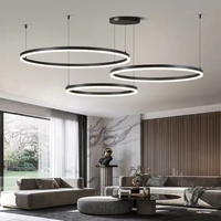 Plafonnier Rond 50cm 60cm 100cm Personnalisable 3cct Dimmable Led Suspension Pour Chambre Hôtel Plafonnier