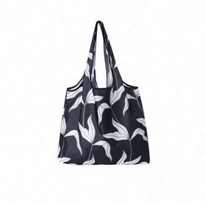 Sac fourre-tout pliable en polyester réutilisable à impression personnalisée, grand format, pour les courses au supermarché ou les courses alimentaires - Product Image 6
