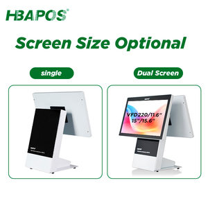 Hbapos Q3 15.6 inch tiền mặt đăng ký hệ thống Pos Nhà cung cấp vỏ hợp kim nhôm màn hình cảm ứng tất cả trong một POS hệ thống máy bán buôn - Product Image 4