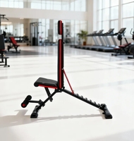 Banc de musculation inclinable et pliable multifonctionnel, banc d'exercice réglable pour la musculation à domicile