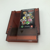 Cartucho Multijuegos PAL y NTSC Sin Restricción Regional NES 249 en 1, Juegos Retro Combinados en Color Azul Claro y Rojo Claro para NES