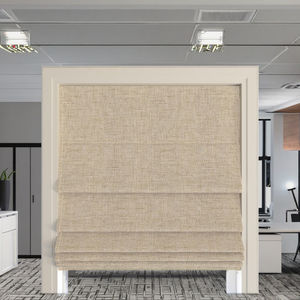 Classic Roman <strong>Blinds</strong> Electric Design Safety Bottom Rail Fabric Window Shades for Office Chain Plain Horizontal for Hotels - Product Image 1