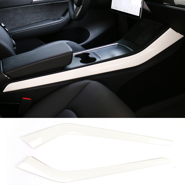 21 Tesla Model 3 Model Y Custom ABS Interior Kits Rear Central Control Side Trim Strips New Condition for Modified Car Interiors