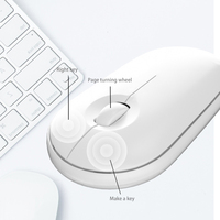 Souris d'ordinateur sans fil OEM personnalisée bon marché silencieuse rechargeable 2.4Ghz + BT pour Windows / IOS / Android