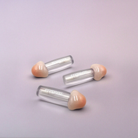 Tubes de gloss à lèvres transparents personnalisés avec logo OEM, avec un grand pinceau, tube de gloss à lèvres transparent vide pour l'emballage de rouge à lèvres liquide, emballage cosmétique