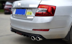 XLstyling nuovo stile diffusore paraurti posteriore accessori esterni ABS labbro posteriore auto per <span class=keywords><strong>Skoda</strong></span> <span class=keywords><strong>Octavia</strong></span> 3 2014-2017 - Product Image 2
