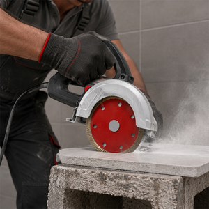 Disque <span class=keywords><strong>de</strong></span> coupe diamanté turbo soudé haute fréquence <span class=keywords><strong>de</strong></span> qualité industrielle 4/4,3/5 pouces pour carrelage en céramique, utilisation à sec, OEM - Product Image 6