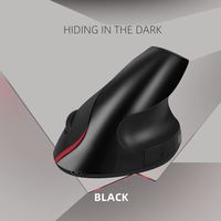 JERTECH JR321 Mouse Gaming, Mouse mikro USB antarmuka PC dengan tali tangan kotak hadiah dapat diisi ulang vertikal nirkabel ergonomis
