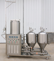 Équipement de brasserie de bière tout-en-un de 50 litres pour bar, restaurant, système de brassage à domicile