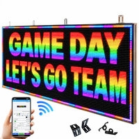 Écran LED couleur RVB programmable, panneau d'affichage numérique à messages défilants, taille personnalisable