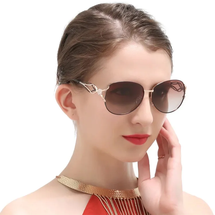 2023 nổi tiếng phụ nữ thương hiệu kính mát sang trọng phụ nữ phân cực Kính mát thời trang Sun Glasses cho lái xe xe cổ điển giải trí kính