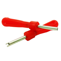 Clé et outil de réparation pour valve de pneu de vélo - Ensemble d'outils en plastique et métal pour l'installation/démontage et la réparation de valve à vide