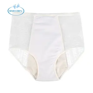 Babyshow de alta qualidade absorvente underwear para mães série branca mãe leggings mulheres sexy lace underwear
