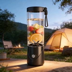 Mixeur Portable Rechargeable USB 550ML, Tasse à Jus, Blender pour Smoothies aux Fruits, Idéal pour les Voyages, le Camping, le Fitness et l'Usage Quotidien - Product Image 1