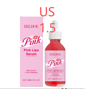 Sérum pour les lèvres rose, huile pour les lèvres à l'arbutine et au squalane, traitement hydratant et éclaircissant pour les lèvres sèches et foncées - Product Image 1