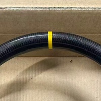 Maßgefertigtes Gelbes Echtcarbon-Leder-Lenkrad für Volkswagen Polo MK7 Passat Golf 4 5 6 7 8 GTI R Line MK5 MK6 MK7 MK8