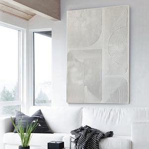 Art mural 3D, peinture abstraite moderne, artisanale, pour la décoration d'hôtels haut de gamme, de studios et d'appartements - Product Image 3