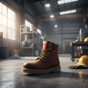 Scarpe da Lavoro Professionali con Puntale in Acciaio, Tomaia in Vera Pelle e Suola in Gomma per Uso in Fabbrica - Product Image 3