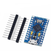 Modul Pro Micro ATmega32U4 Tipe-C 5V 16MHz Pengganti ATmega328 Untuk Pro Mini Dengan Header Pin 2 Baris Untuk Antarmuka USB Leonardo