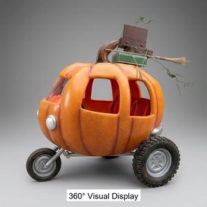 Escultura de Carruaje de Calabaza de Fibra de Vidrio Personalizada para Exteriores, Modelo FRP Cenicienta para Decoración de Bodas y Parques Temáticos - Product Image 2