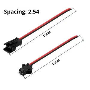 Maßgefertigter JST SM 3-Pin LED-Licht Stecker Buchse Kabel Crimpanschluss Steckverbinder Kabelbaum Adapter - Product Image 3