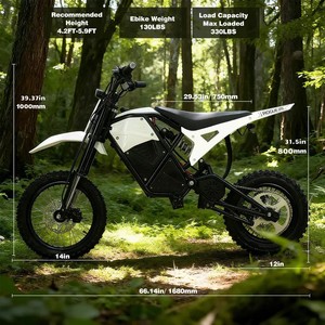 Vélo Tout-Terrain Électrique OEM/ODM en Gros avec Moteur Moyeu 1000/2000/3000W 48V, Double Suspension, Longue Autonomie, Pneus Antidérapants pour Ados et Montagne - Product Image 3