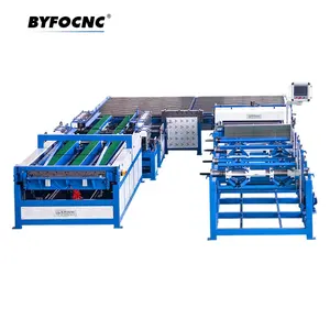 BYFOCNC生産自動ライン5機械製造hvacエアダクト装置自動ダクトライン5