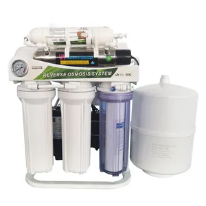 Purificador de agua UV Ro de ósmosis inversa de agua potable de encimera doméstica con tanque