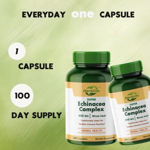 Suplemento Herbal de Complejo de Equinácea, Personalizable, Venta Caliente OEM, Apoya la Salud Inmunológica, 450 Mg, 100 Cápsulas - Product Image 3