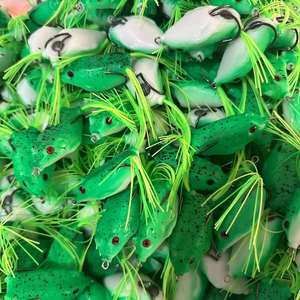 Leurres de pêche grenouille de surface de haute qualité, directement d'usine, 8g 11g, appâts souples artificiels avec jupes imprimées, vente directe en gros - Product Image 4