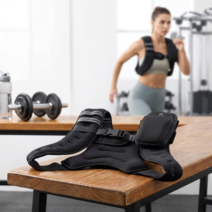 Gilet lesté professionnel réglable 25 lb, équipement d'entraînement <span class=keywords><strong>de</strong></span> force, maille respirante, équipement <span class=keywords><strong>de</strong></span> fitness, course à pied, adulte - Product Image 1