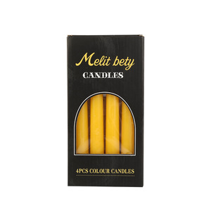 <span class=keywords><strong>Velas</strong></span> Cónicas de Cera de Abeja Amarilla Personalizadas de Fábrica, <span class=keywords><strong>Velas</strong></span> Votivas Personalizadas sin Humo, Románticas para el Día de San Valentín, Decoración del Hogar - Product Image 4