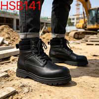 Chaussures de sécurité industrielles YYR, Jamaïque, en cuir embossé de qualité supérieure, semelle en caoutchouc Goodyear, modèle HSB141
