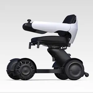 Neues Design intelligenter elektrischer Rollstuhl faltbarer leichter Aluminiumlegierung-Rollstuhl-Scooter für Behinderte