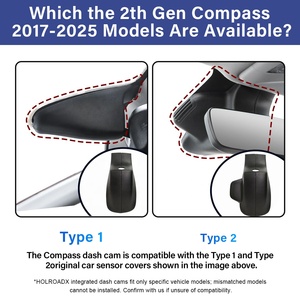HOLROADX 4K Dashcam Plug and Play voor Jeep Compass 2e generatie (2e Gen) 2017-2026 Dashcam Auto <span class=keywords><strong>Camera</strong></span> WiFi 24H Parking Modus Auto DVR - Product Image 4