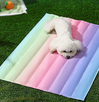 Tapis rafraîchissant pour animaux de compagnie, respirant, personnalisé, réutilisable, non toxique, imperméable, pliable, en gel, écologique, doux, durable, pour chat et chien