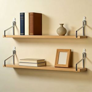 Wall Mounted Shelf Foldable Stainless Steel Rectangle Storage Rack For Books Stationery Kitchenware Behind Doors On Walls - Product Image 2