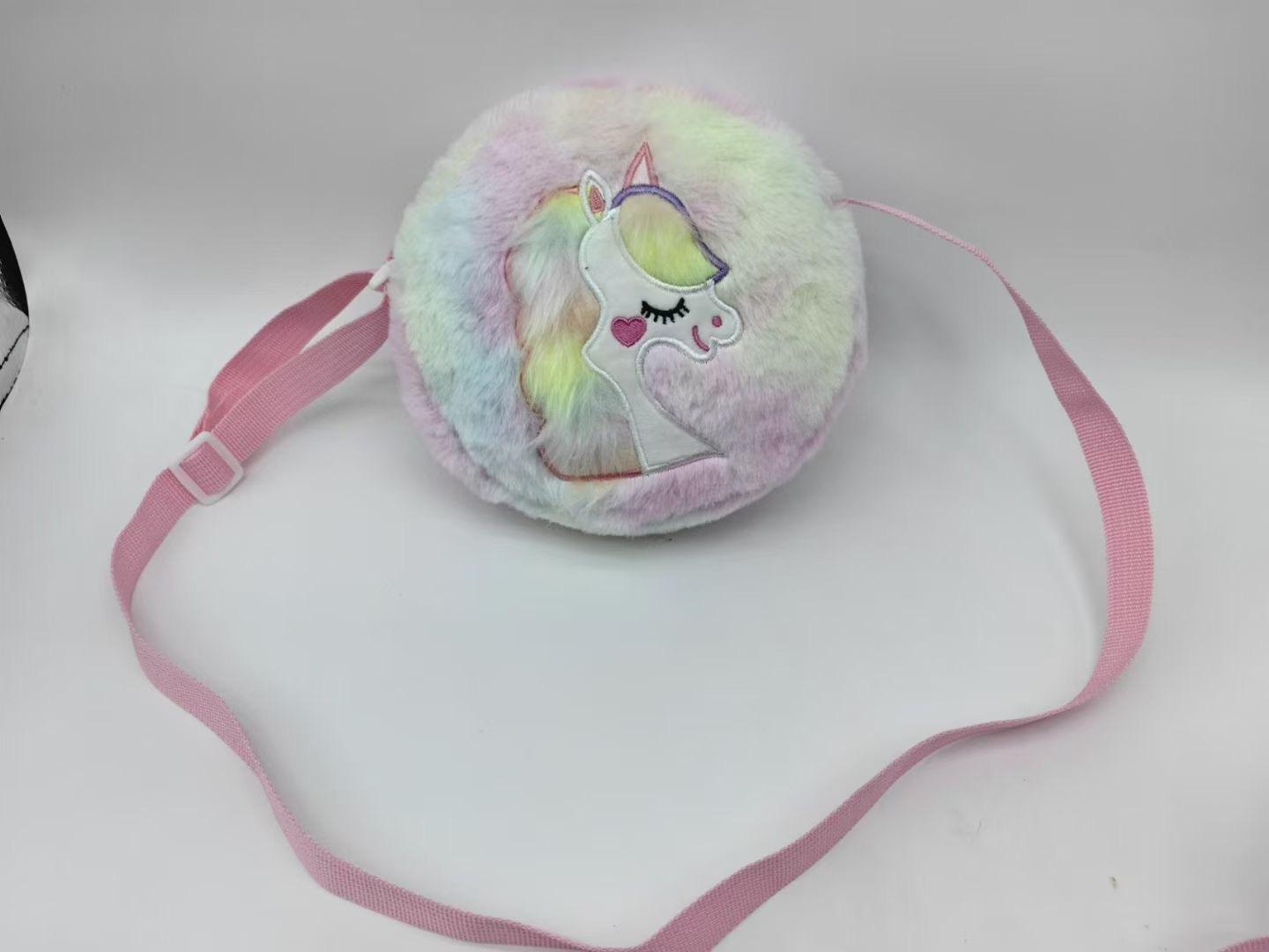 Tie-dye color-small round bag - 18*17*6cm