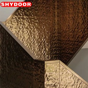 Rampe d'escalier en <span class=keywords><strong>cuivre</strong></span> sur mesure, artisanat artisanal pour projets de design personnalisés d'escaliers intérieurs de luxe sur mesure - Product Image 6